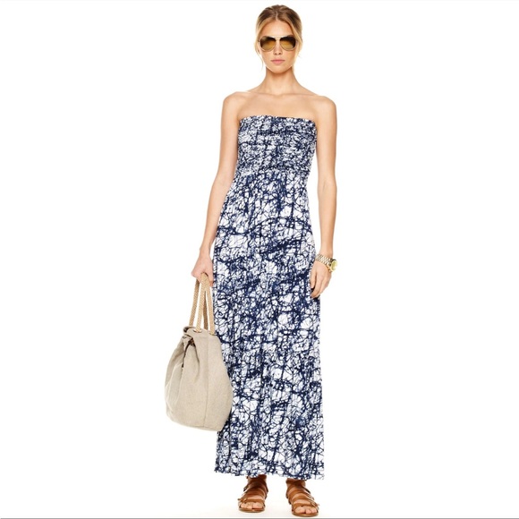 MICHAEL Michael Kors Dresses Michael Kors Tie Dye Strapless Smocked